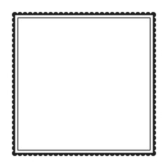 Vintage Square Frame with Dotted Border