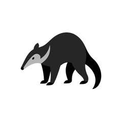 Fototapeta premium vector illustration of a silhouette of a bear