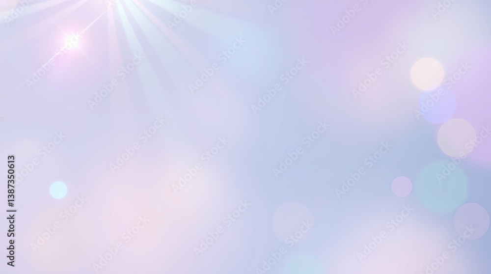 Poster soft spring background with pastel colors and light bokeh effect
