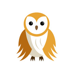 Fototapeta premium owl cartoon waving