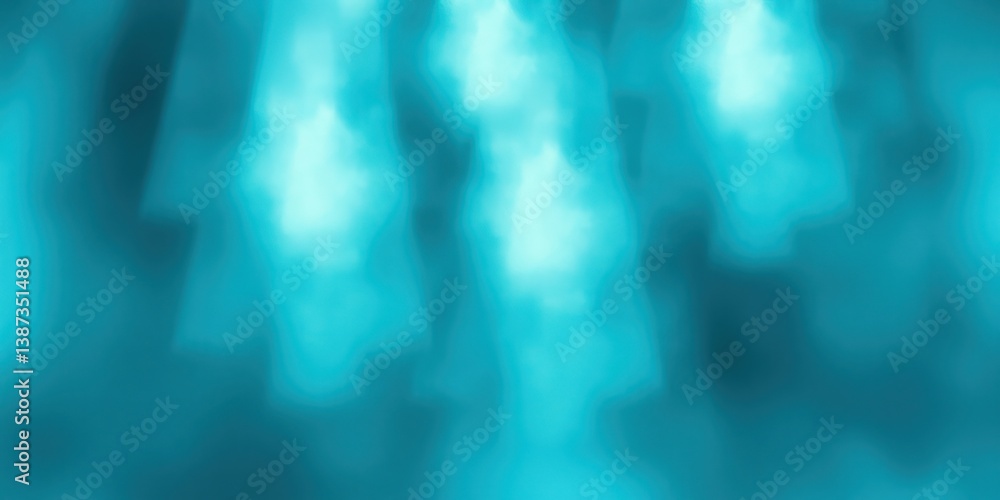 Aufkleber abstract turquoise background with soft glow effects