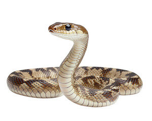 Fototapeta premium detailed image of snake with sleek and professional appearance, showcasing its intricate scales and unique coloration. snake posture exudes confidence and elegance, making it captivating subject