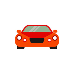 Fototapeta premium red car isolated on white