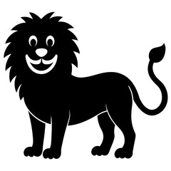Lion Vector Silhouette | Wild Animal, Safari, and King of Jungle Clipart