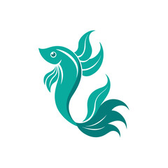 Fototapeta premium vector image of an abstract fish