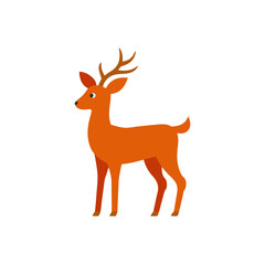 Fototapeta premium christmas deer vector illustration
