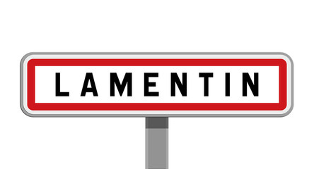 Panneau sur poteau central - Lamentin