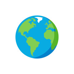 Fototapeta premium globe on white background