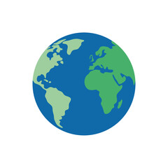 Naklejka premium globe on white background