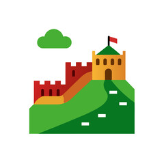 Fototapeta premium vector illustration of castle