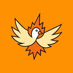 vector illustration of an eagle