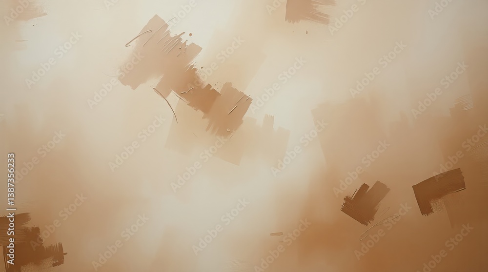 Poster abstract beige texture with soft brush strokes