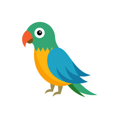 parrot on a white background