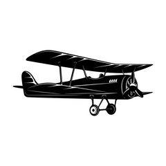 retro style planes isolated on white background. Design elements for logo, label, emblem, sign, brand mark. Vector illustration. © Kotliar Ivan