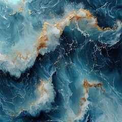 Dynamic ocean waves seascape abstract art coastal environment close-up view nature concept