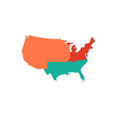 map of united states of america