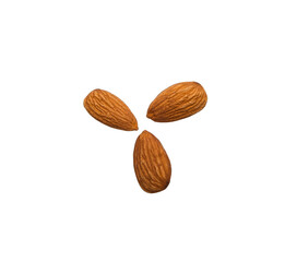 Almonds isolated on transparen png.