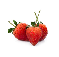 Strawberry isolated on transparen png. Clipping Path