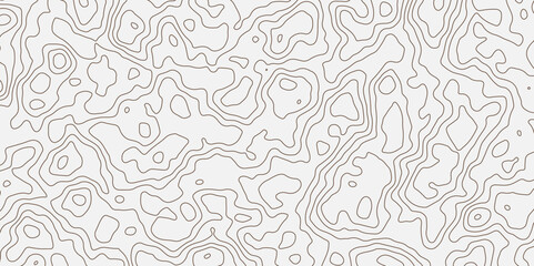 Abstract modern difficult soft black and white topographic wavy stylized map doted line contour topography terrain path concept stroke vector illustration topo background.