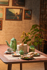 breakfast on the table