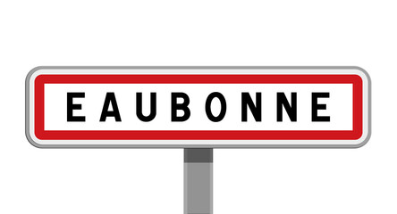 Panneau sur poteau central - Eaubonne