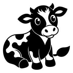 funny cow cartoon