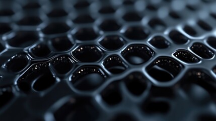 Abstract honeycomb pattern,  dark metallic texture