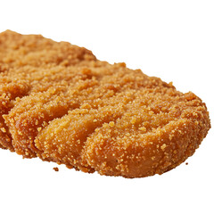 fried chop isolated on white background 