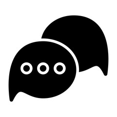 Speech Bubble Solid Icon