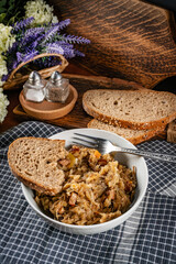 Bigos - traditional Polish cuisine.