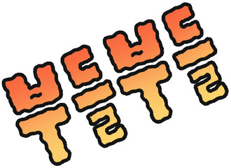 부들부들 떨림 텍스트 일러스트 스티커