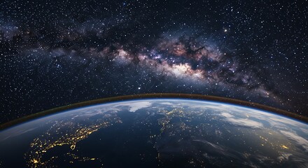 Obraz premium Celestial Embrace AI Generated