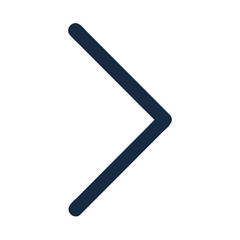 Right Angle Arrow Representing Next or Forward Navigation Icon Design