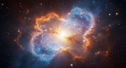 Obraz premium Celestial Embrace AI Generated