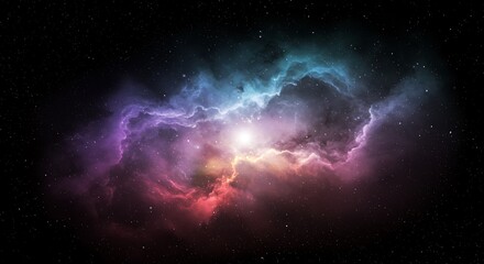 Fototapeta premium Cosmic Bloom AI Generated