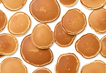 pancakes isolated on a white background