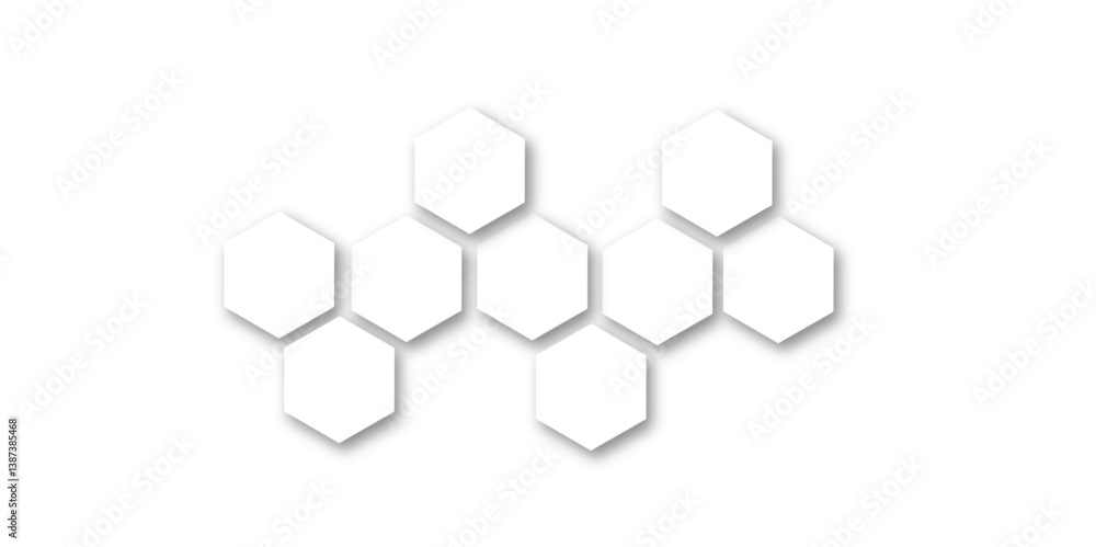 Aufkleber a conceptual representation of scientific advancement through a symmetrical and seamless hexagonal p