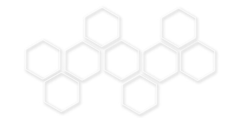 Fototapeta premium A Clean, High-Definition Vector-Based Design Illustrating the Interplay Between Molecular Structures and Hexagonal Geometry, Capturing the Essence of Modern Technological Evolution 