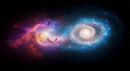 Fototapeta premium Cosmic Dance of Creation AI Generated