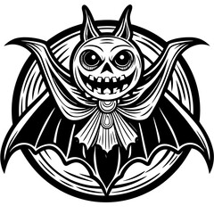  coloring-book-page-Halloween-elements--vector-illustration