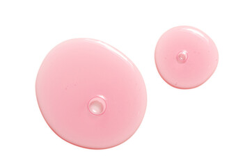 A sample of a moisturizing gel or serum for the skin. Isolated on white