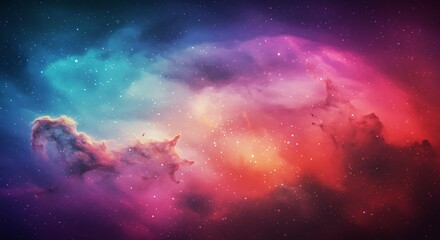 Fototapeta premium Cosmic Chromatic Dance AI Generated