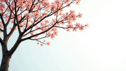 Fototapeta premium Delicate tree branches against a crisp white background, elegant, forest