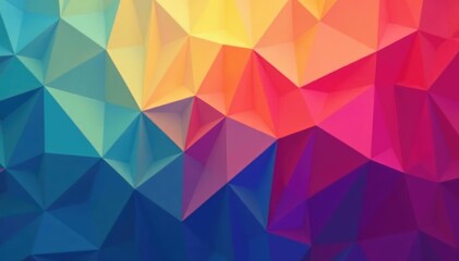 Geometric shapes in vibrant color gradients, infinitely repeating , bold, intricate, shapes
