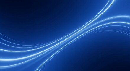 Wavy blue lines create a soft, flowing abstract design wallpaper
