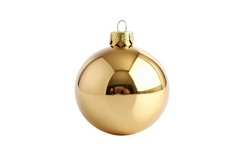 Elegant gold christmas ball ornament holiday decor studio setting sparkling environment close-up view