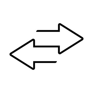 recommend clip art: Double arrow icon, two side symbol, double arrow logo concept. Set of double arrow icons.