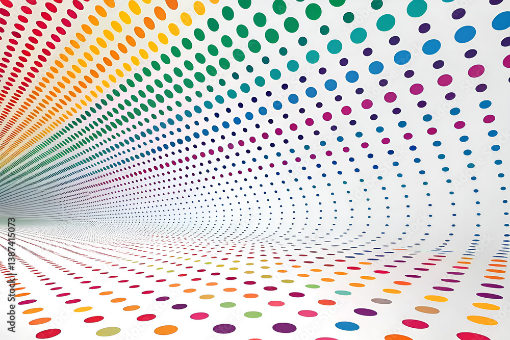 Poster abstract 3d curved pattern background