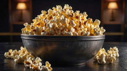popcorn in a bowl