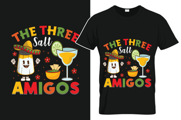 The Three Salt Amigos - Cinco De Mayo T-Shirt Design
